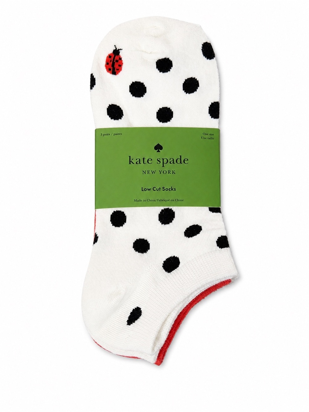 kate spade New York Low Cut Socks 3 Pack